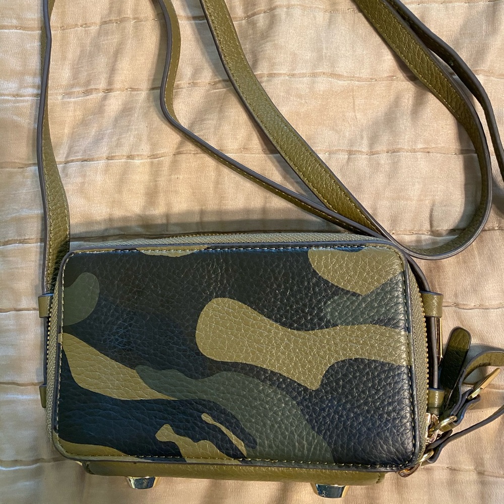 GILI Leather Camo Mini Crossbody Bag